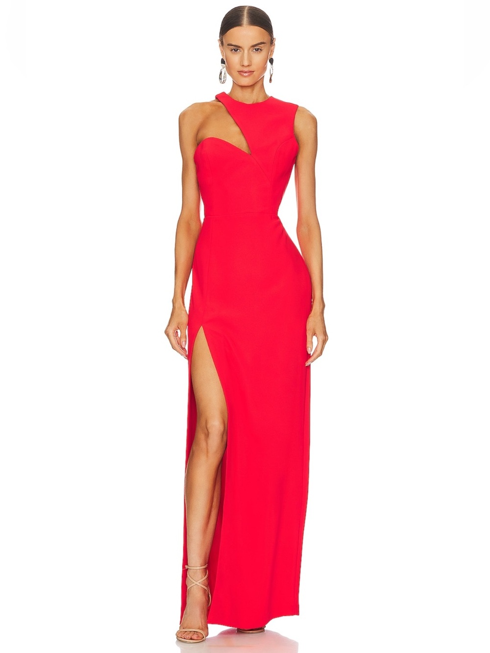 Amanda Uprichard x Revolve Gilda Gown on Crimson